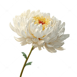 雪白芳华绽放于秋风之中