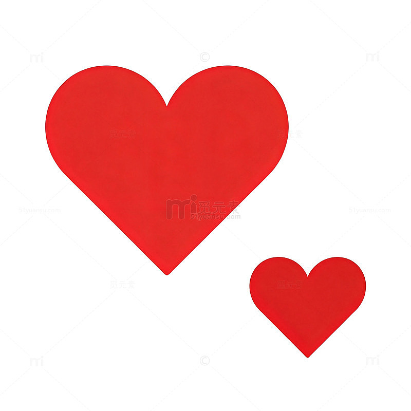 红心图案简约设计元素