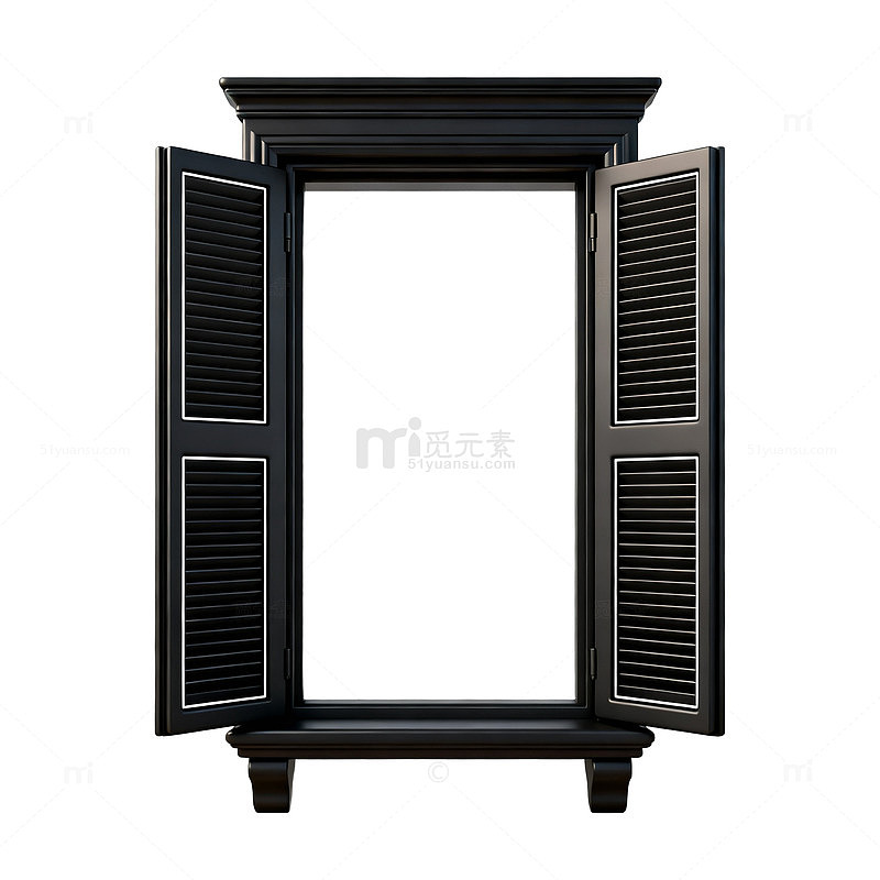 黑色复古衣柜设计素材