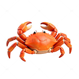 卡通螃蟹3D模型素材
