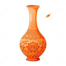 中国风花瓶图案装饰素材