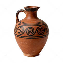 古朴陶罐纹饰艺术品