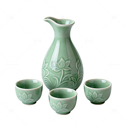青瓷酒具套装