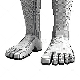 像素风靴子设计模型