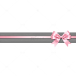 简约黑白条纹粉色蝴蝶结装饰图案