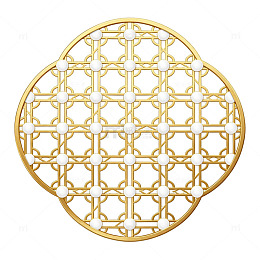 金色几何图案装饰设计素材