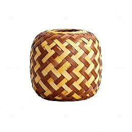 编织篮工艺品展示