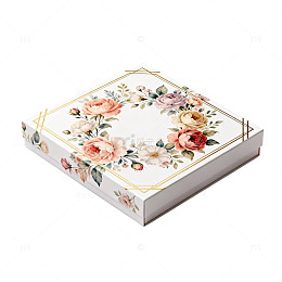 花卉装饰盒设计素材