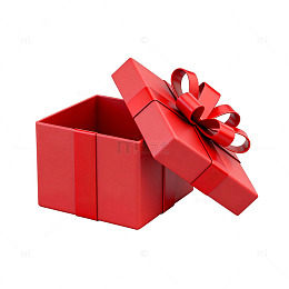 红色礼盒惊喜打开