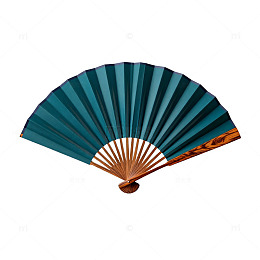 传统风格折扇插画设计素材