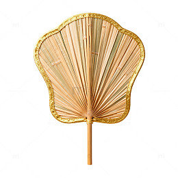 金色折扇装饰工艺品