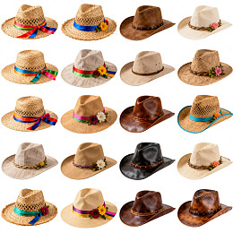 多样草帽时尚配饰