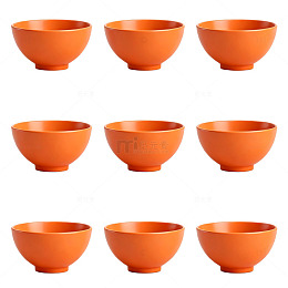 橙色碗具组合