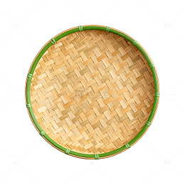 竹编圆盘工艺品
