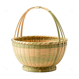竹编提篮工艺品