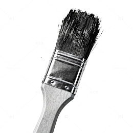 水墨画笔艺术插画