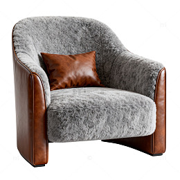 现代舒适单人沙发设计