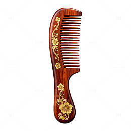 木质雕花梳精美艺术