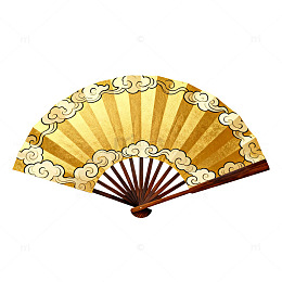 传统中国风折扇图案设计