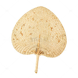 草编扇子传统手工艺品