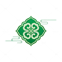 绿色传统花纹图案装饰元素