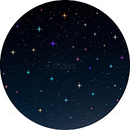 星空夜景星光闪烁插画