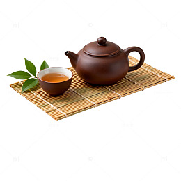 紫砂壶茶具静物