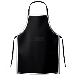 黑色简约款厨房围裙设计素材