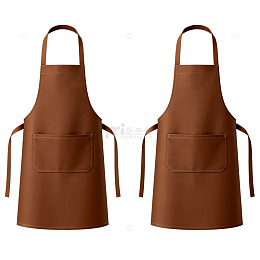棕色皮质围裙烹饪实用工具