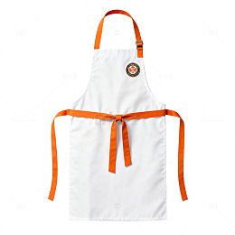 简约实用厨房白色围裙