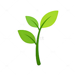 卡通幼苗矢量图