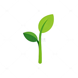 简约风植物嫩芽矢量插画