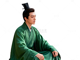 古风男子坐姿展示