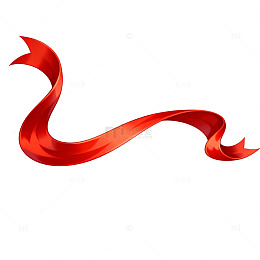 红丝带飘扬图案设计元素