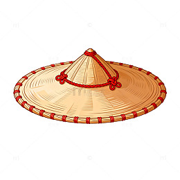 卡通风格墨西哥草帽插画