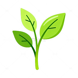 简约风格嫩芽矢量插画