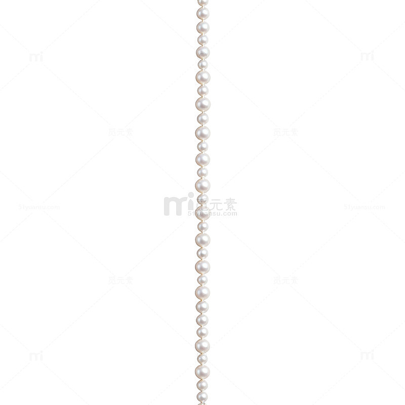 珍珠项链特写
