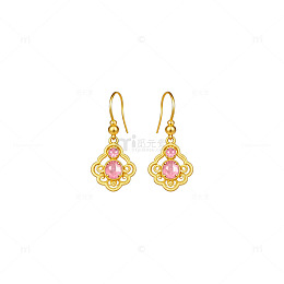 古典风金耳饰珠宝设计元素