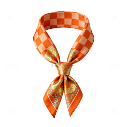 时尚格子丝巾设计展示