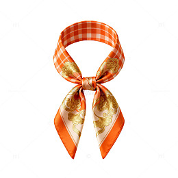 时尚格子丝巾配饰设计图