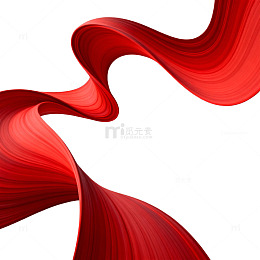 红绸流动艺术效果