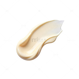 透明背景涂抹膏状物