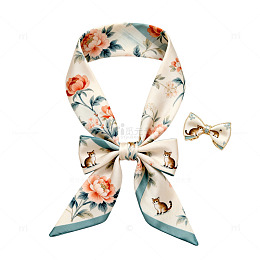 花卉丝巾装饰图案设计素材