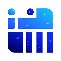 蓝色星空抽象图形设计