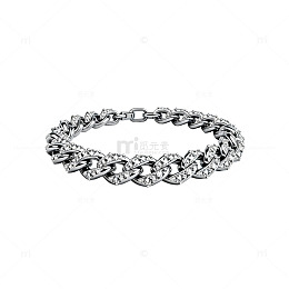 银色链条手链珠宝