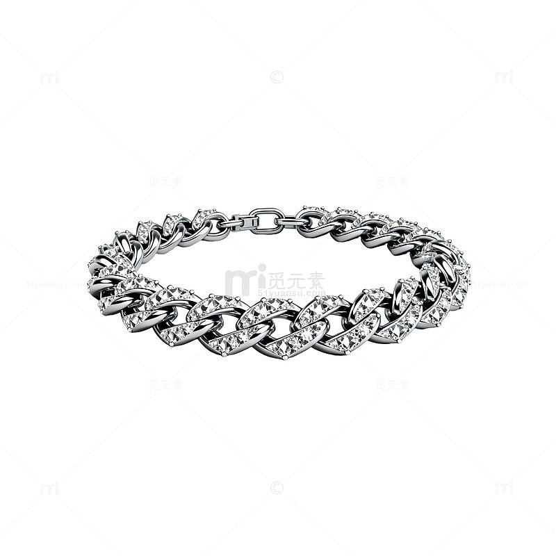 银色链条手链珠宝