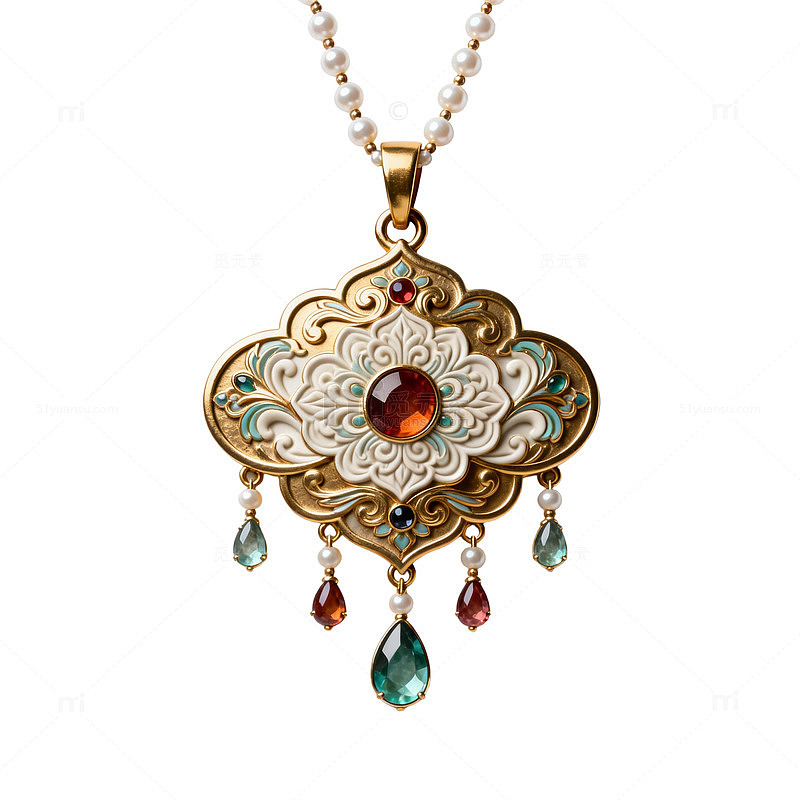 华丽珍珠吊坠设计