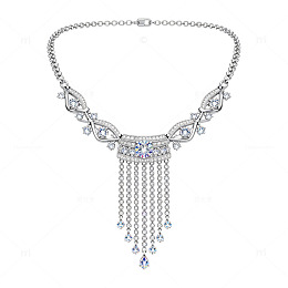 奢华项链钻石饰品设计