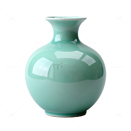 青瓷花瓶简约造型家居装饰