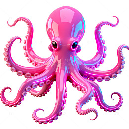 卡通可爱章鱼插画素材